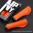 thumbnail image 2 of 2PCS Non-slip Mountain Bike Handlebar Grip Soft Rubber MTB Grips Anti-skid Comfortable Lockable Bicycle Grips Bike Parts, 2 of 5