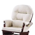 thumbnail image 3 of Noni Manual Glider Chair with Ottoman, Dark Brown, Beige, 3 of 6