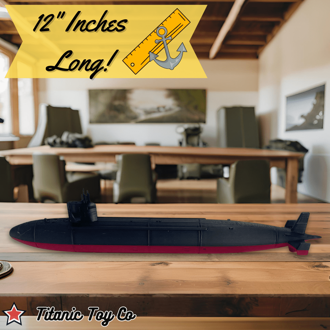 12-Inch Sturgeon-Class Submarine Model– Replica of the Cold War-Era Fast Attack Submarine – Nautical Enthusiasts and Military Collectors Titanic Toy, Titanic Model, Titanic Toys For Kids, Toy boat, T