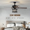 thumbnail image 2 of Costway 52" Ceiling Fan with Light Reversible Crystal Ceiling Fan Lamp W/Remote Control, 2 of 10