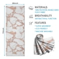 thumbnail image 2 of White Marble Rose Gold Line Pattern Hot Yoga Mat Towel Non Slip for Hot Yoga - Quick-Drying Yoga Mat Cover with 4 Corner Pockets with Travel Bag - Hot Yoga Towel Non Slip 74"x26", 2 of 6