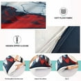 thumbnail image 3 of Red Blue White Marble Plush Pillow Cases King Size Ultra Soft Warm Pillowcases with Zipper 20"x40", 3 of 9