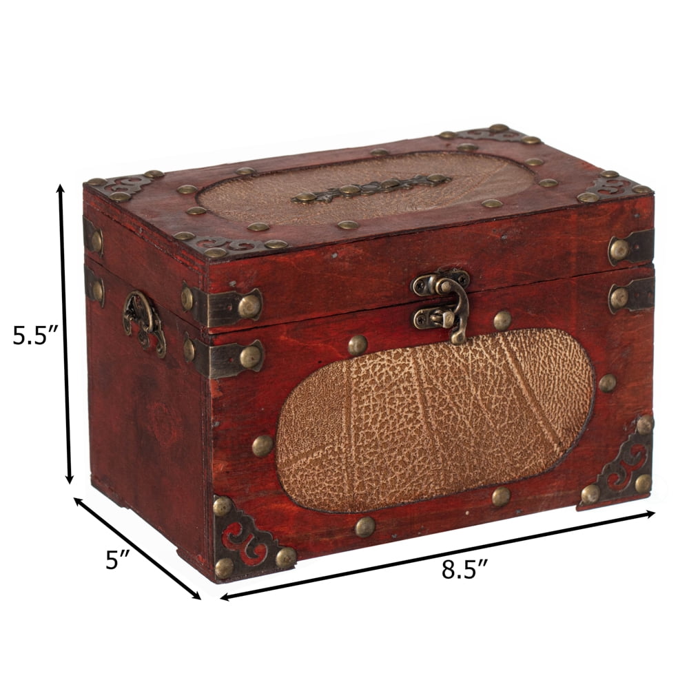 Antique wooden recipe card box