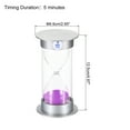 thumbnail image 2 of Uxcell 5 Minute Sand Timer, Sandy Clock, Count Down Sand Glass, Purple Sands, 2 of 5
