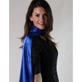 thumbnail image 2 of Making Believe Unisex Blue Satin Costume Cape 36", 2 of 8
