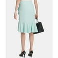 thumbnail image 2 of Calvin Klein Ruffled Pencil Skirt Sea Green 14, 2 of 2