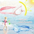 thumbnail image 3 of Kids Goggles Kids Swimming，Wide Vision Goggles With Ear Plugs-Blue, 3 of 5