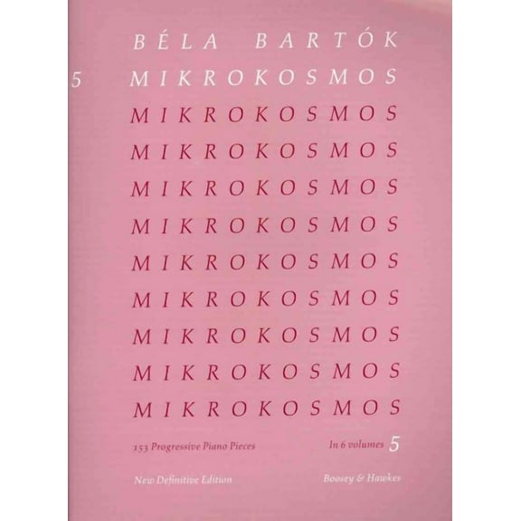 Mikrokosmos Volume 5 (Pink) (Paperback)