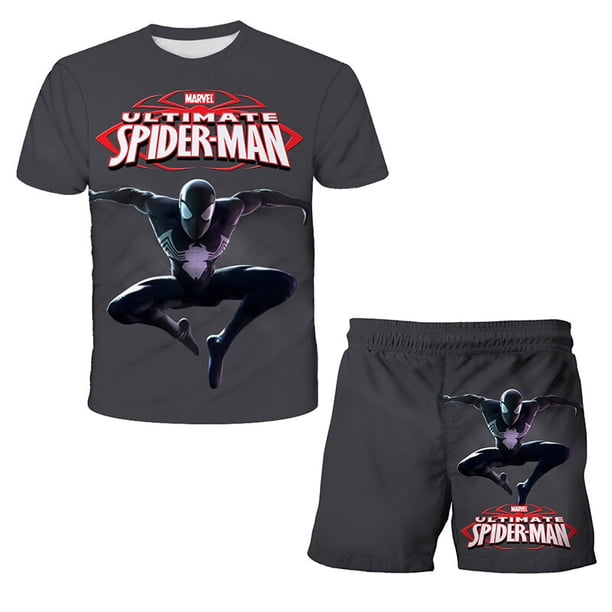 Marvel Heroes Children clothes Spiderman Sets for Little Boys Outfit Set Girl 2022 Graphic T-Shirt Family Matching Outfits Baby9T Gong Bohan LED