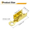 thumbnail image 2 of 200 Pcs Fold Over Cord Ends, 10.2x2.5mm Ribbon Crimp Ends Cap, Clasp Tips for Leather Craft Making Diy (Gold), 2 of 6