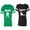 Men Green / Women Black, variant on Beast Beauty Matching Couple Cotton Jerseys (Men Green / Women Black) (Men S / Women S)