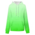 thumbnail image 4 of BXINGOHAI Womens Oversized Hoodies Gradient Sweatshirts Long Sleeve Pullover with Pocket 2024 Fall Winter Outfits Y2K Clothes Today Sales Green,XXL, 4 of 6