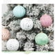 thumbnail image 4 of Bolas Decorativas Navideñas Juego de 12 bolas navideñas de 8 cm con diseños surtidos para decorar el árbol de Navidad, color verde. Rkxzt, 4 of 9