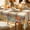 Brown 2, variant on 60x84 Inch Fall Tablecloth Red Vintage Truck Pumpkin Maple Leaf Rectangular Table Cover Farmhouse Autumn Harvest Table Cloth for Thanksgiving Kitchen Dining Party