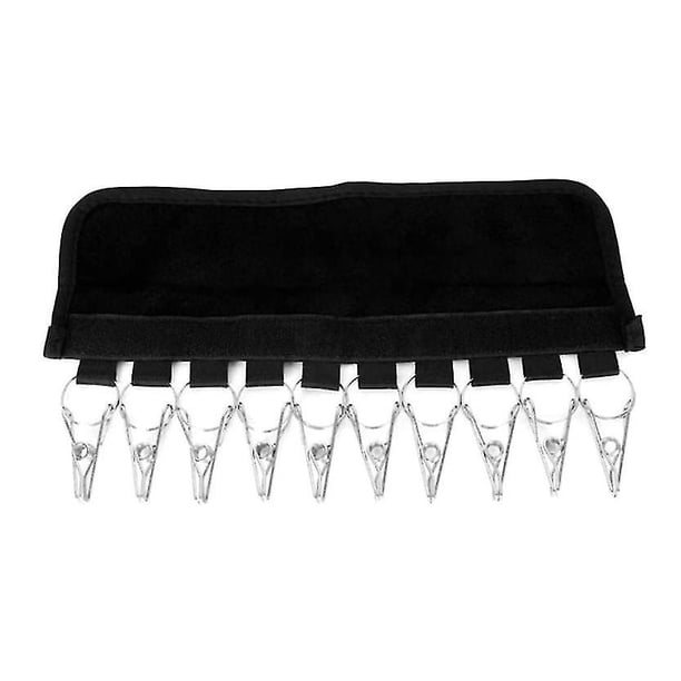 Perchero de pared para sombreros, organizador portátil para sombreros, con 10 pinzas para gorras de béisbol