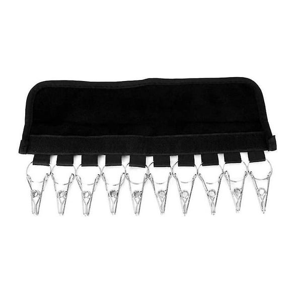 Perchero de pared para sombreros, organizador portátil para sombreros, con 10 pinzas para gorras de béisbol