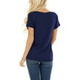 thumbnail image 3 of Blouse d'Été Grande Taille à Manches Courtes pour Femmes, T-shirt à Col Rond avec Imprimé Lapin, Blouse Décontractée Ample à Manches Courtes de Pâques, T-shirt à Col en V pour Femmes en Liquidation, 3 of 8