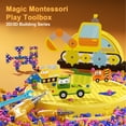 thumbnail image 4 of Magic Montessori Play Toolbox, 208 Pieces Marine Theme Screwdriver DIY Building Toys for Boys and Girls, Educational Construction Building kit for Kids Ages 4 5 6 7 8 9 10 Year Old, 4 of 7