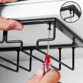 thumbnail image 2 of Wine Glass Rack, Wine Hanger Under Cabinet Stemware Wine Glass Holder, 2 of 4