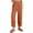 Coffee-01, variant on Mitankcoo Women's Elastic Waist Pants with Pockets - Solid Color Relaxed Fit - Casual Comfort Long Trousers
