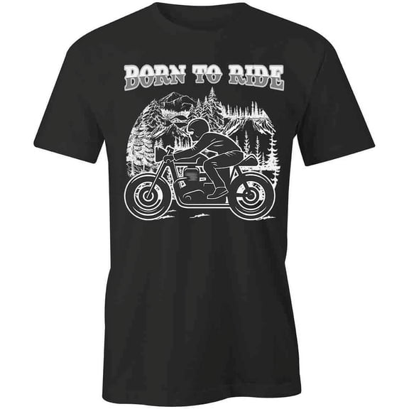 Born To Ride T-Shirt | Cool Motorcycle Black Tee Gift