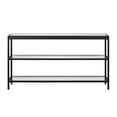 thumbnail image 3 of Evelyn&Zoe Alexis 55" Wide Rectangular Console Table, Blackened Bronze, 3 of 8