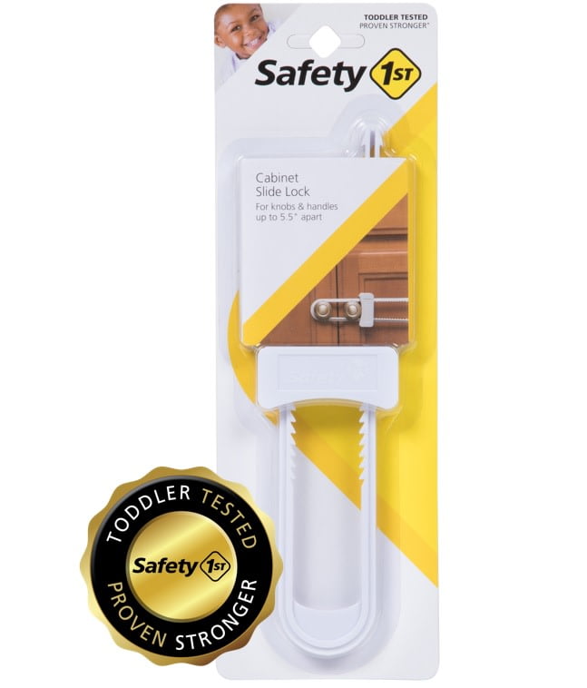 Safety 1st Secure Mount Cabinet Lock 2 Pack White 