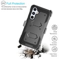 thumbnail image 6 of Takfox Case For Samsung Galaxy A35 5G ,Shockproof Heavy Duty Rugged Locking Swivel Holster Belt Clip Kickstand Full Body Hard Shell Phone Cover Case,Black, 6 of 7