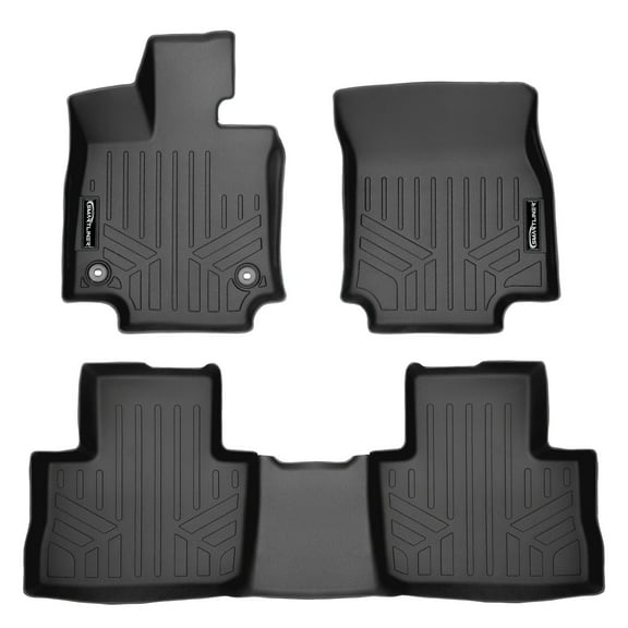 SMARTLINER 2 Rows Custom Fit Floor Liners Compatible with 2019 - 2025 Toyota RAV4 (Gasoline)