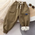 thumbnail image 5 of kpoplk Toddler Boy Sweatpant Joggers Pants Cinched Hem Athletic Jogging Sweat Pant(Coffee,3-4 Y), 5 of 7