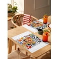 thumbnail image 5 of Placemat Gourmet Graffiti Pizza for Dining Table Tableware Mats 4/6pcs Kitchen Dish Mat Pad Counter Top Mat Home ration, 5 of 7