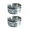 thumbnail image 1 of Guardurnaity 2 uds mujeres hombres anillo regalo Simple adultos moda accesorio estilo Retro anillos de dedo Festival regalo vestido adornos No.7 Type3 NO3, 1 of 6