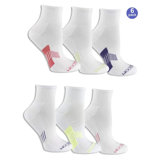 Women's Everyday Active Ankle Socks 6 Pack - Walmart.com