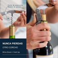 thumbnail image 2 of Multifunctional Wine Opener Stainless Steel Wooden Handle Portable Beer Bottle Opener for Bar, 2 of 4