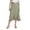 Green, variant on Women Ruffle Wrap Skirt Tie Waist Boho High Low Asymmetrical Midi Beach Skirt
