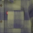 thumbnail image 3 of Boys 8-20 Levi's® Hooded Plaid Flannel Shacket Color: Green Size: X LARGE, 3 of 4