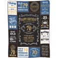 thumbnail image 6 of 70th Birthday Gifts for Men, 1956 Birthday Gift for Him, 70 Year Old Blanket 50"x60", Christmas Fathers Day Blanket for Dad Papa Grandpa Husband Uncle, 6 of 9
