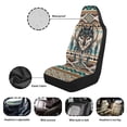 thumbnail image 5 of Uorisanigo Aztec Wolf Car Seat Covers, Car Front Seat Cushion Auto Seat Cover Protector Automotive Interior Protection Fit Most Vehicle Cars Sedan Truck SUV Van, 2 Pack, 5 of 7