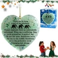 thumbnail image 5 of Pekkaxy Sisterhood Elephant Heart Ornament, Ceramic Friendship Keepsake for Holiday Gifts, 5 of 8