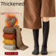 thumbnail image 5 of Calcetines de pantorrilla de otoño e invierno, calcetines de mujer jk, calcetines de pierna delgada, calcetines de algodón cálidos de color sólido, más calcetines de felpa acolchados de terciopelo, 5 of 6