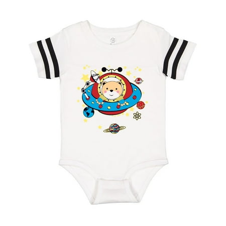 

Inktastic UFO Space Bear Gift Baby Boy or Baby Girl Bodysuit