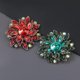 thumbnail image 5 of Broche de flores elegante de cristal austriaco Vintage para mujer, broche de boda, joyería Vintage, 5 of 5