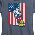 thumbnail image 3 of Disney - Americana - Mickey Vertical American Flag - Women's Short Sleeve Graphic T-Shirt, 3 of 5