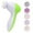 Green, variant on 5 in 1 Facial cleansing brush- waterproof face spin brush set, deep cleansing, gentle exfoliating, removing blackheads, massaging, face and body Purple