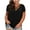 Black, variant on Womens Summer Short Sleeve V Neck T Shirts Casual Plus Size Tee