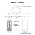 thumbnail image 3 of Under Cabinet Lighting, 6 Pack Closet Light Closet Lights with Remote Control for Kitchen Cabinets, Closets, Garage, 3 of 7