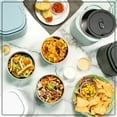 thumbnail image 3 of Nostalgia 20 oz Portable Heated Lunch Box with Stainless Steel Lunch Container, Black, 3 of 9