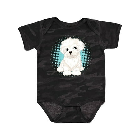 

Inktastic Maltese Puppy Dog Gift Baby Boy or Baby Girl Bodysuit