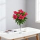 thumbnail image 4 of Decoraciones para San Valentín, adornos para San Valentín, regalos para San Valentín, decoraciones navideñas, flores artificiales de azalea e impatiens de 5 cabezas, flores artificiales de plástico., 4 of 5