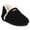black, variant on Women's Memory Foam Bootie Slipper, Medium, Round Toe, Black, Large 9-10